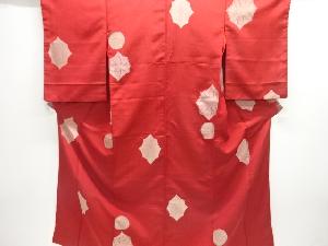 大正ロマン　華紋織り出しお召着物